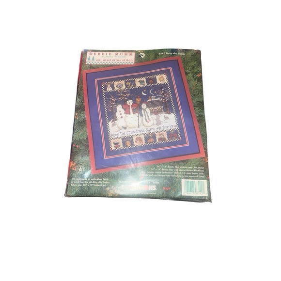 Debbie Mumm "Keep The Spirit" Kit Cross Stitch 14 X 13  Dimensions #8542 Sealed - Picture 1 of 1